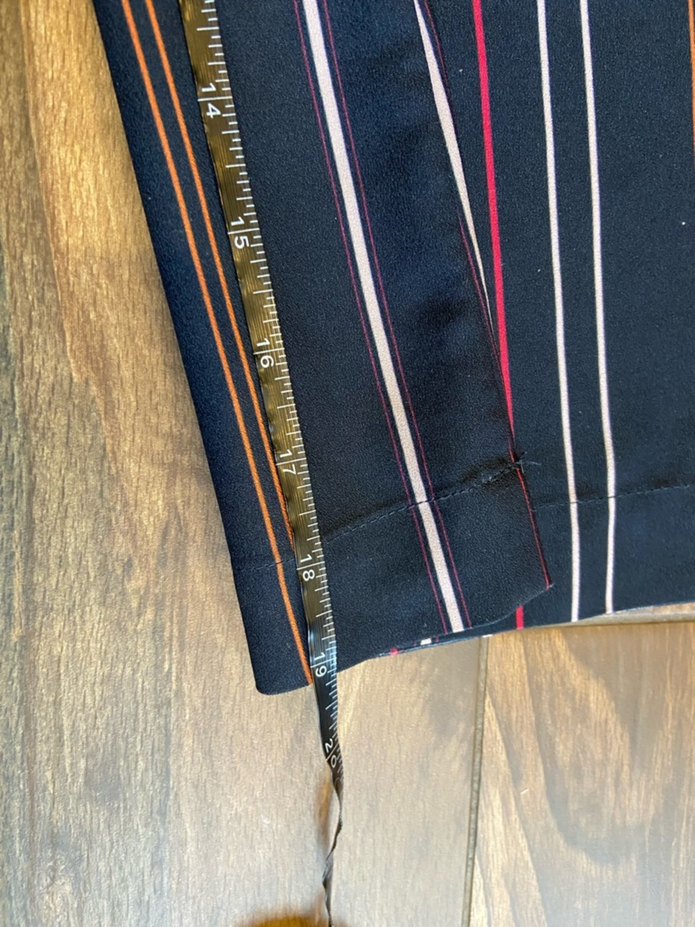 Frank + Oak Navy Striped V-Neck Wide-Leg Jumpsuit - Picture 7 of 10